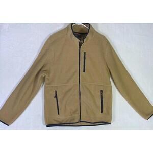 Free Country Men's Free Cycle Zip Up Highland Sherpa Pile Jacket Camel M 38 - 40